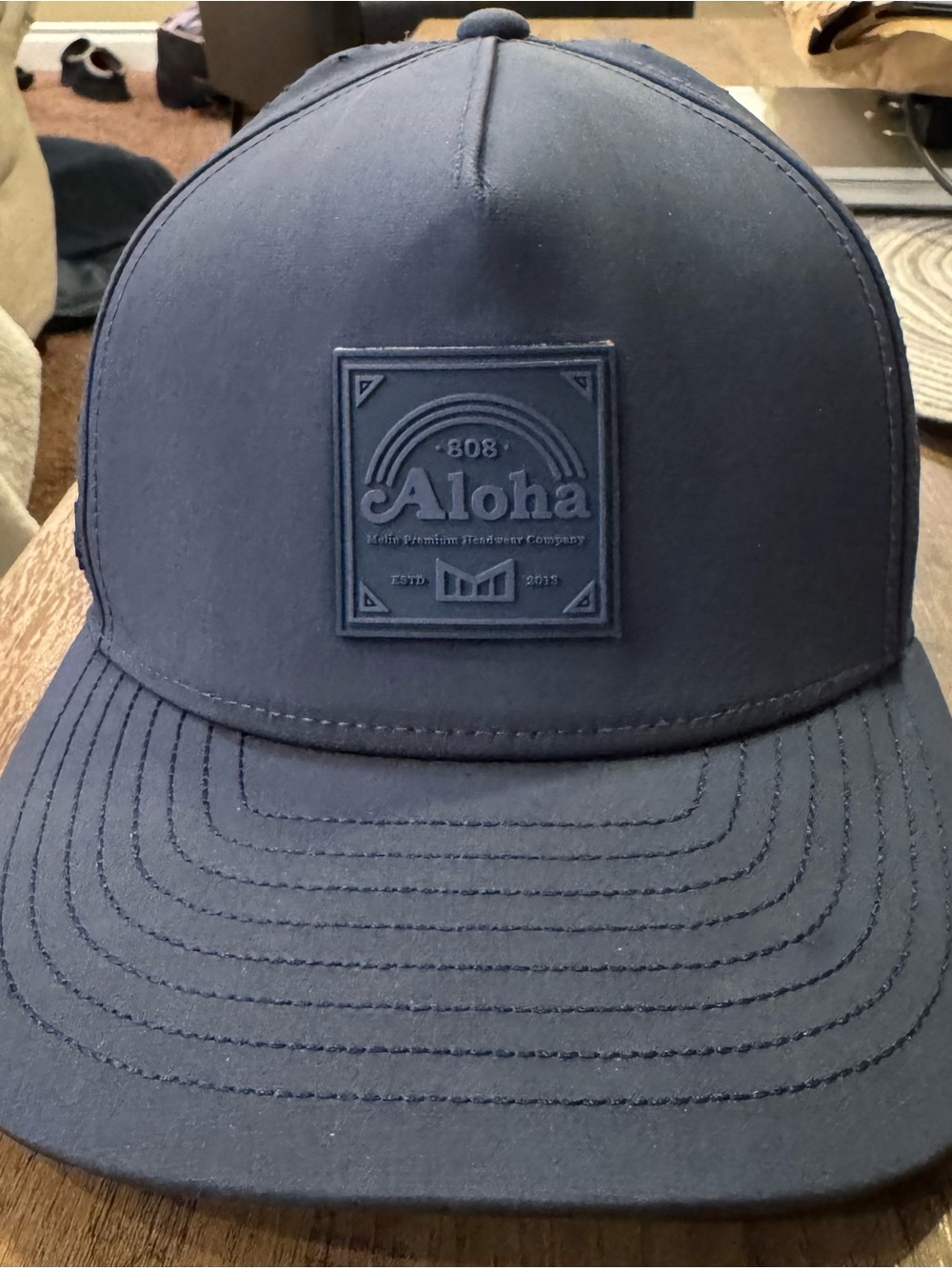 Rare Melin 808 Aloha Odyssey Hat- Navy Blue